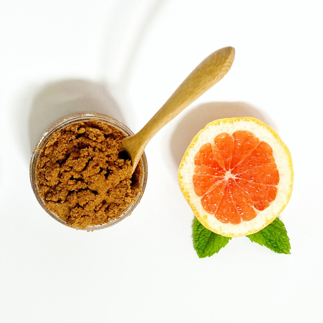 blood orange + mint foot scrub | 8 oz.